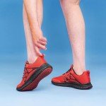 vibdiv Women Runners Walking Hiking Shoes Fashion Sneakers Fitness Training Gym Wide Black Red 10