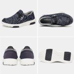 OrthoComfoot Womens Orthopedic Slip-On Shoes for Plantar Faciitis, Arch Support Fashion Sneakers for Working, Lady Good Cushion Loafers, Stylish Lifestyle Shoes Size 10