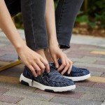 OrthoComfoot Womens Orthopedic Slip-On Shoes for Plantar Faciitis, Arch Support Fashion Sneakers for Working, Lady Good Cushion Loafers, Stylish Lifestyle Shoes Size 10