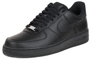 Nike Men's Air Force 1 '07 Black/Black Basketball Shoes 9.5