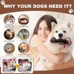 Anoodi Dog Chew Toys for Aggressive Chewers, 2Pack Indestructible Nylon Tough Large Dog Toys for Small Medium Dog, Durable Interactive Dog Bone Chew Toy to Keep Them Busy, Real Beef&Bacon Flavor