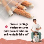 ASMPET Dog Treats for Medium Dogs, Chicken Jerky Wrapped Rawhide Sweet Potato Dog Chews Long Lasting High Protein Low Fat Healthy Grain-Free Chicken Jerky Dog Treats Large Breed Small Dogs（6pcs）