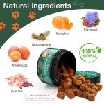 Multivitamin Chews for Dogs Vitamins Supplements Puppy Treats with Glucosamine Chondroitin for Dog Immunity Mobility Energy Heart Health Pet Skin and Coat Allergy Hip Joint Support Gut Digestion