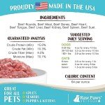 Raw Paws Signature Blend Pet Food for Dogs & Cats - Beef Recipe, 1-lb Rolls (10 Pack) - Fresh Pet Food Made in USA, Grass-Fed Beef Dog Food Log, Natural Dog Food Rolls, Raw Frozen Dog Food & Cat Food