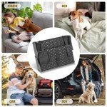 Heeyoo Dog Stairs for Car - Foldable Dog Ramps for Large Dogs with Non Slip Surface, Portable Dog Steps for Cars and SUV, Truck, Support Up to 200 Lbs