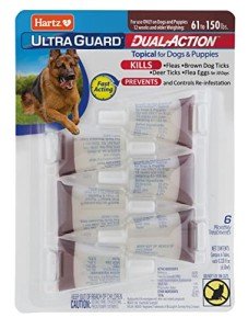 Hartz UltraGuard Dual Action Flea & Tick Topical Dogs & Puppies Treatment & Prevention, 6 Months, 60+ lbs
