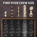 Buffalo Range Rawhide Dog Treats | Healthy, Grass-Fed Buffalo Jerky Raw Hide Chews | Hickory Smoked Flavor | Jerky Braids, 10 Count