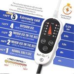 Rest-Eazzzy Cat Heating Pad, Cat Bed with Removable Cover Heated Cat Bed 5 Level Timer and 5 Level Temperature, Cat Beds for Indoor Warming Mat for Cat Dog (Heat pad, Pure-Blue,M)