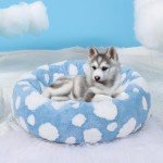 Cozy Small Dog and Cat Bed - Washable Blue