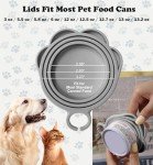 Cute Silicone Can Lids and Spoons for Pets