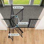 Keny Auto Close Pet Gate for Stairs