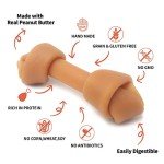 LuvChew Peanut Butter Dog Chew Bones - Mini 18pcs