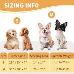 Cozy Round Dog Bed for Small Pets, Gray