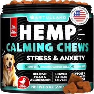 Artullano Hemp Calming Chews for Dog Anxiety Relief