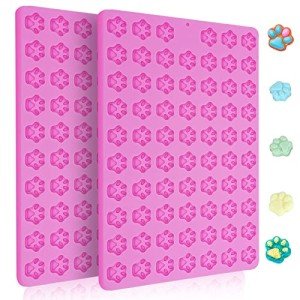 Silicone Dog Paw Mini Treat Molds - 2 Pack