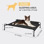 Veehoo Elevated Cooling Bed for Large Dogs