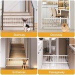 Adjustable Metal Dog Gate for Doorways & Stairs