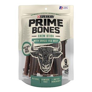 Prime Bones Purina Chew Stick with Grass-Fed Beef - 9.3 oz. Pouch