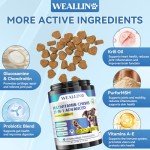 Dog Vitamins - 25-In-1 Dog Vitamins and Supplements Multivitamin For Dogs With Glucosamine Probiotics Omega-3 Dog Multivitamin Chewable For Coat, Heart, Hips & Joints, Digestion & Immune System 200pcs