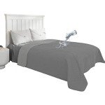 Easy-Going 100% Waterproof Dog Bed Cover Reversible Leak Proof Couch Cover Washable Sofa Cover Furniture Protector Blanket for Pets Kids Children Dog Cat (68x86 Inch, Gray/Light Gray)