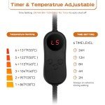 AFDUV Pet Heating Pads for Cats & Dogs Outdoor, 17.7x17.7inch Puppy Cat Heating Pad Bed Outdoor Waterprooof, Heated Cat Bed Outdoor, Heated Pet Mat, Heated Dog Blanket, Gifts for Cats Puppy