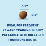 Shameless Pets Dog Training Treats, Bone Broth Chews (Peanut Butter Bliss) - Natural & Healthy Puppy Dog Treats - Soft Training Treats for Dogs with Naturally Occurring Collagen - Medium Dog Treats