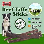 Best Pet Supplies GigaBite 6 Inch Beef Gullet Jerky Sticks (20 Pack) - All Natural, Free Range Beef Esophagus Stick Dog Treat
