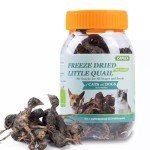 Freeze Dried Dogs Cats Treats - Little Quail Natural Dog Treats Cat Delicious Snacks Training Cat Food Healthy Easy Digestion Pet Food (3 OZ)