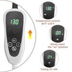 GOLOPET Large Dog Heating Pad 34x21in Waterproof Pet Heating Pad for Dogs Smart Thermostat Switch, Whelping Supplies Heated Dog Bed,Adding Wire Rope Wires Puppy Heating Pad Mat-Whelping Box for Dogs