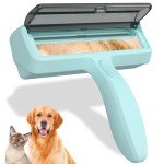 Pet Hair Remover Roller - Lint Roller for Pet Hair, Reusable Cat & Dog Hair Remover for Furniture, Couch, Bed, Car Seat, Carpet (Blue)