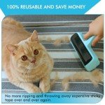 Pet Hair Remover Roller - Lint Roller for Pet Hair, Reusable Cat & Dog Hair Remover for Furniture, Couch, Bed, Car Seat, Carpet (Blue)