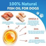 Omega 3 Fish Oil for Dogs - Better Than Salmon Oil for Dogs - Dog Fish Oil - Fish Oil Liquid for Pets EPA DHA - Skin and Coat Food Supplement for Dogs - Allergy, Itch, Shedding, Dry Skin, Joints