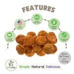 Nature Gnaws USA Turkey Tenders (1Lb) - Delicious Grain-Free Dog Treats for Small, Medium & Large Breeds - Natural Jerky Chews for Dogs.