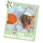 Nature Gnaws USA Turkey Tenders (1Lb) - Delicious Grain-Free Dog Treats for Small, Medium & Large Breeds - Natural Jerky Chews for Dogs.