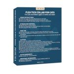 Flea Collar for Cats, 4 Pack Cat Flea and Tick Collar 32 Months Cat Flea and Tick Prevention Collars, Waterproof Adjustable Cats Flea Collar Kitten, Tick and Flea Treatment Collar for Cat, Black Grey