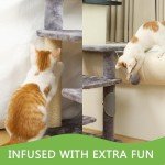 Woochpet Pet Stairs,Cat Scratching Post Cat Steps for High Beds or Sofas,Designed for Indoor Small Cats, Kittens and Dogs, 3 Steps