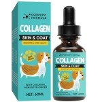 Liquid Collagen for Dogs, Collagen for Dogs, Dog Collagen, Itch Relief for Dogs,Collagen Supplement for Dogs, Supports Joints and Digestive System Health - 2 fl oz