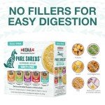 KOHA Pure Shreds Dog Food, 5 Flavors Variety Pack, Wet Food for Picky Eaters, Low Fat, High Protein, 12.5oz Cans, 6 Pack, 5.82 pounds