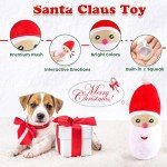 HOHOM Christmas Dog Toys, 9 Pack Luxury Puppy Chew Toy, Cotton Squeaky Plush Toys for Small Dogs, Durable Interactive Rope Treat Dog Ball and Bones, Rubber Teething Toys for Puppies Dogs