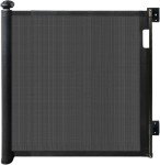 HomeHarbor 2-in-1 Retractable Baby Gates - Premium Punch Free and Drilling Both, Retractable Dog Gate 33" Tall 55" Wide - Mesh Baby Gate for Doorways, Stairs, Hallways, Indoor & Outdoor - Black