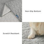 Bedsure 100% Waterproof Couch Cover for Dogs Washable - Non Slip Waterproof Dog Blanket for Couch Sofa, Lightweight Furniture Protector Durable for Pet Cat Puppy with Non-Slip Bottom, Grey, 30x85IN