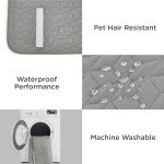 Bedsure 100% Waterproof Couch Cover for Dogs Washable - Non Slip Waterproof Dog Blanket for Couch Sofa, Lightweight Furniture Protector Durable for Pet Cat Puppy with Non-Slip Bottom, Grey, 30x85IN