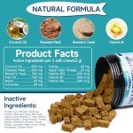 Woyamay Flea Treatment for Cats, 200 Treats Flea and Tick Prevention for Cats Chewables, Natural Cat Flea and Tick Treatment Pills Daily Oral Flea Supplement, Kitten Cat Flea Treatment, Chicken Flavor