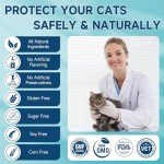 Woyamay Flea Treatment for Cats, 200 Treats Flea and Tick Prevention for Cats Chewables, Natural Cat Flea and Tick Treatment Pills Daily Oral Flea Supplement, Kitten Cat Flea Treatment, Chicken Flavor