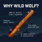 Wild Wolf 12-inch Angus Bully Sticks (8 Ounces) Healthy, All-Natural, Long-Lasting Dog Chew Bones - Odor-Free - Mixed Thickness
