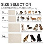 MASOMACO. Dog Crate Pad,Machine Washable&Waterproof Dog Bed Mat,Reversible Dog Sleeping Bed,Kennel Bed for Medium/Large Dog,Cage Cushion,Beige