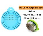 Pet Food Can Covers-Comtim 3 Pack Silicone Can Lids Caps for Dog Cat Wet Food,Universal Size Fit Most Standard Size Canned Dog and Cat Food