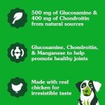 Greenies Supplements Hip and Joint Supplements for Dogs, Chicken Flavor, 16.2 oz., 80-Count Soft Chews Dog Joint Supplements
