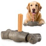 Bully Stick Holder for Dogs Bully Stick Safety Holder for Small Medium and Large Dogs Yak Chew Holder Dog Bone Holder for Chew Sticks Prevent Choking Suitable for Various Bully Sticks and Dog Sizes