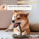 Bully Stick Holder for Dogs Bully Stick Safety Holder for Small Medium and Large Dogs Yak Chew Holder Dog Bone Holder for Chew Sticks Prevent Choking Suitable for Various Bully Sticks and Dog Sizes